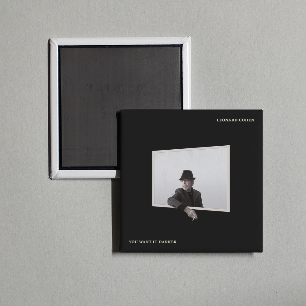 Leonard Cohen - You Want It Darker Album Cover Fridge Magnet