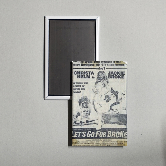 Let's Go for Broke Mini Movie Fridge Magnet