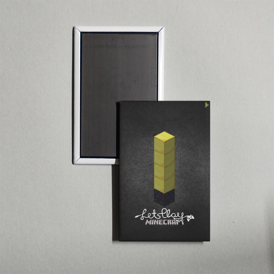Let's Play Minecraft TV Show Fridge Magnet
