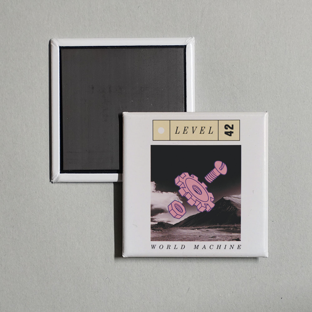 Level 42 - World Machine Album Cover Fridge Magnet