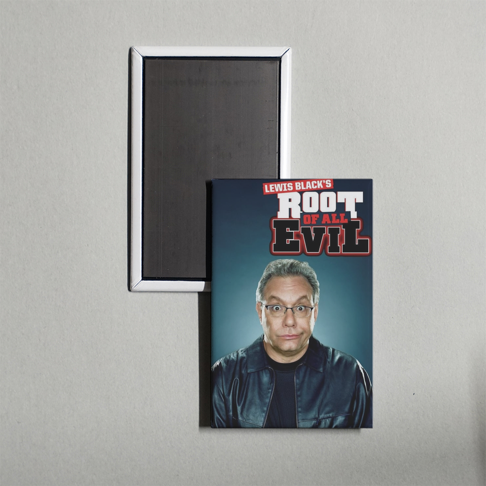Lewis Black's Root of All Evil TV Show Fridge Magnet
