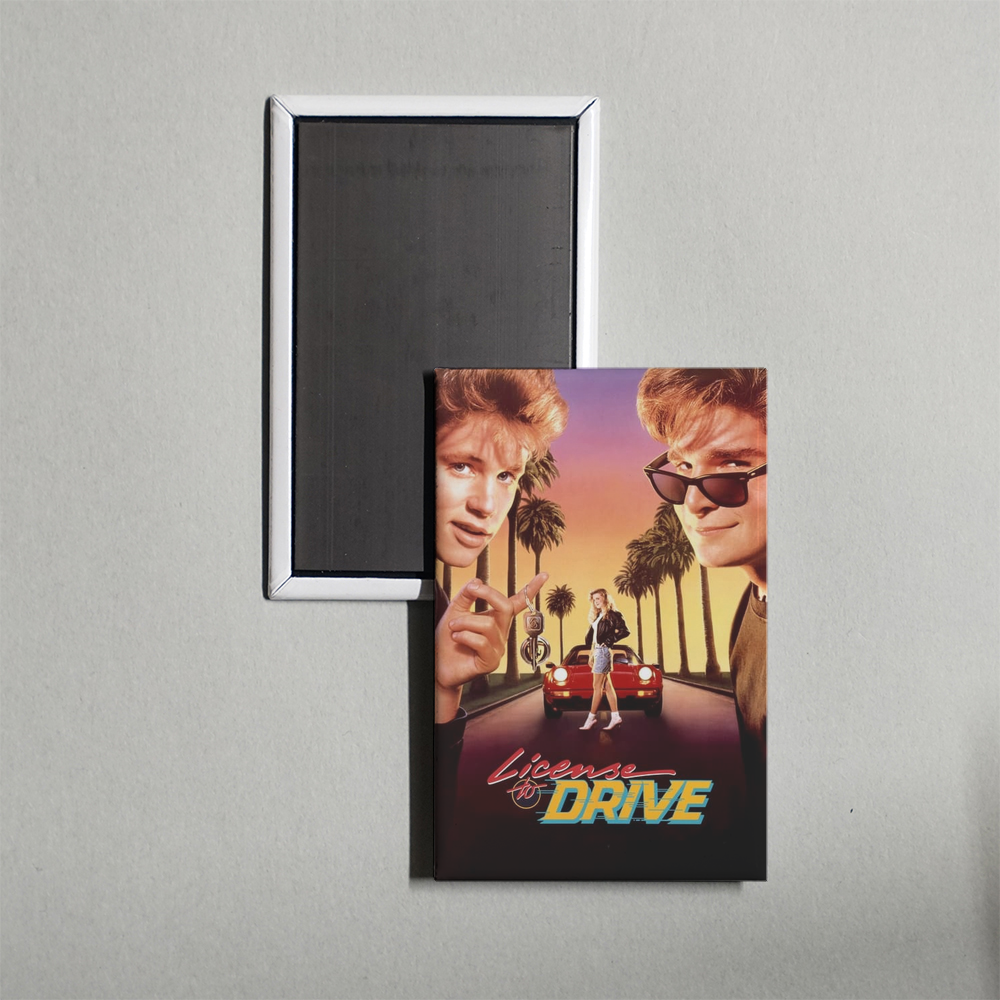 License to Drive Mini Movie Fridge Magnet