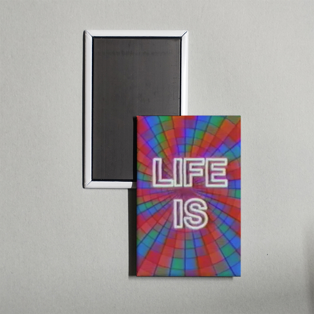 Life Is Flashing Before Your Eyes Mini Movie Fridge Magnet