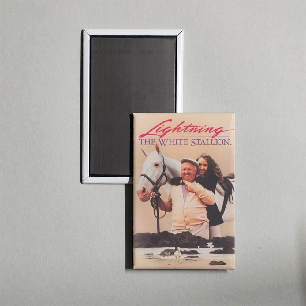 Lightning, the White Stallion Mini Movie Fridge Magnet