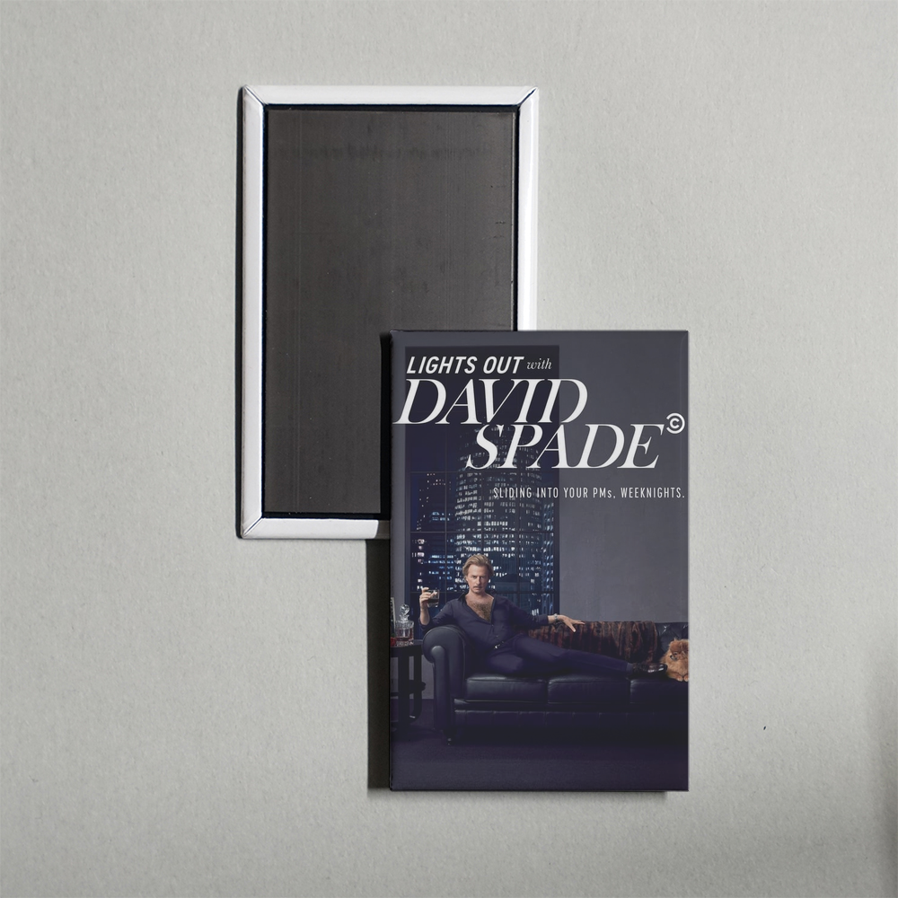 Lights Out with David Spade TV Show Fridge Magnet