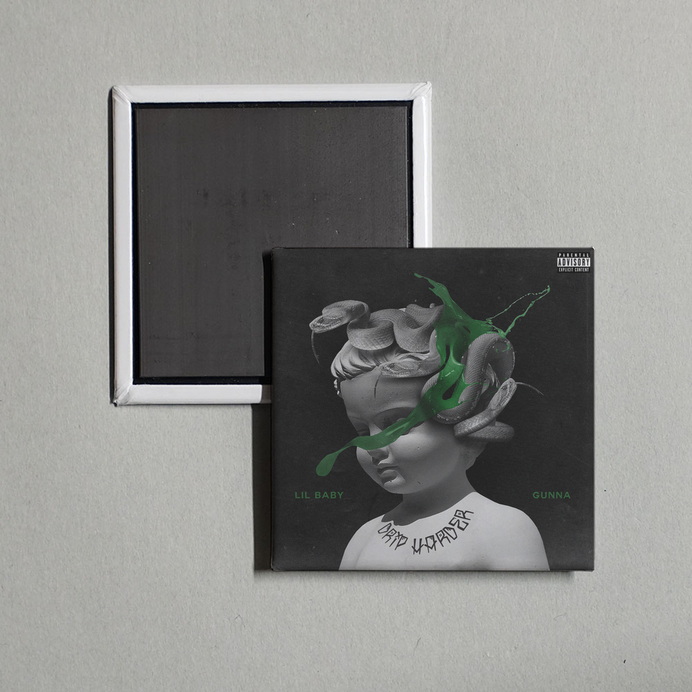 Lil Baby - Drip Harder Album Cover Fridge Magnet
