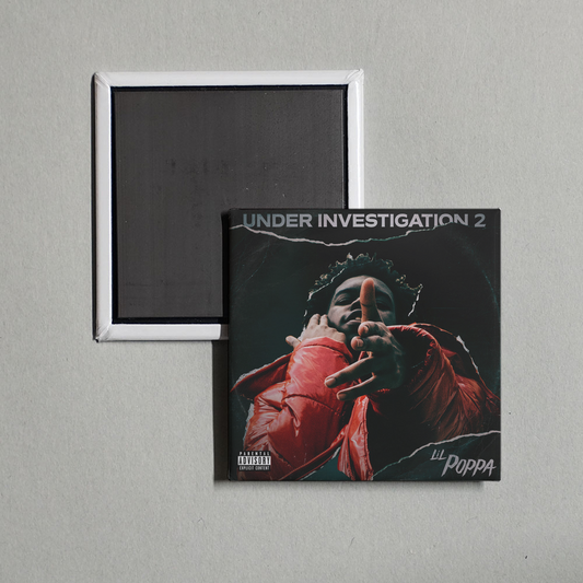Lil Poppa - Under Investigation 2 Album Cover Fridge Magnet