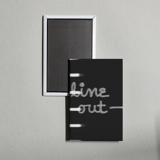 Line Out Mini Movie Fridge Magnet