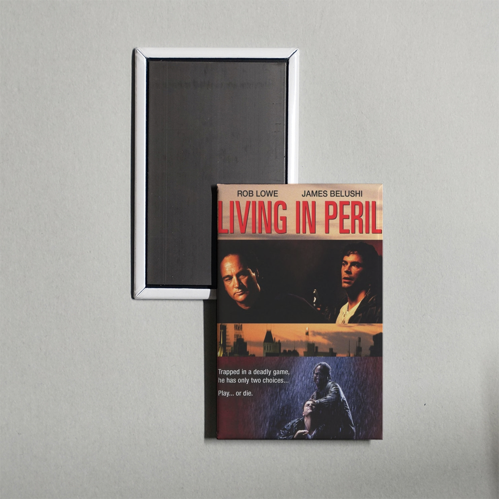 Living in Peril Mini Movie Fridge Magnet
