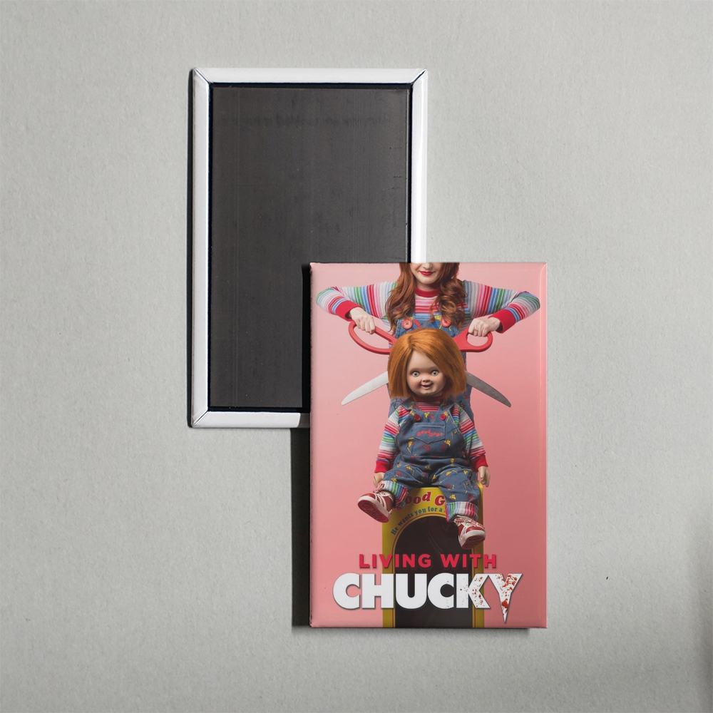 Living with Chucky Mini Movie Fridge Magnet
