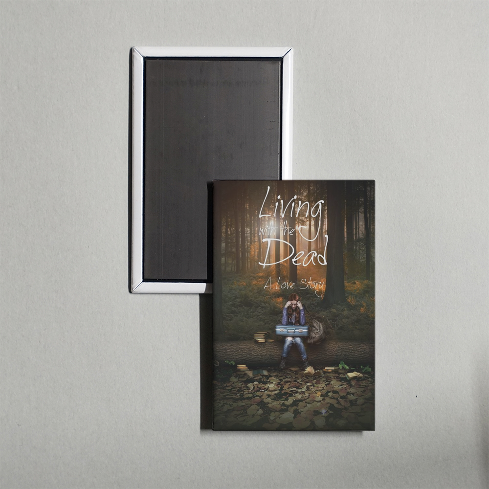 Living with the Dead A Love Story Mini Movie Fridge Magnet