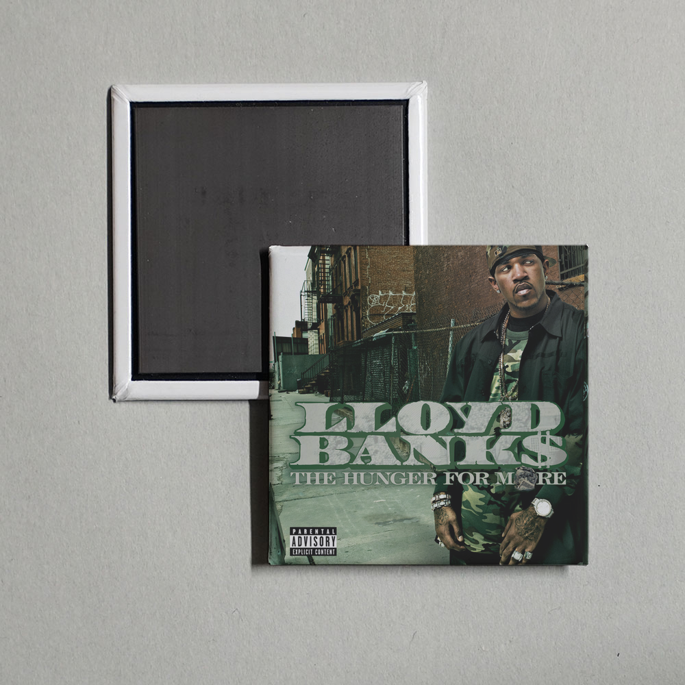 Lloyd Banks - The Hunger For More Album Cover Fridge Magnet