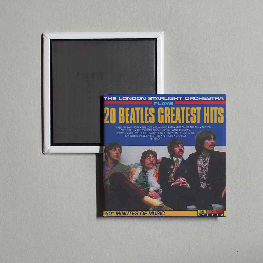 London Starlight Orchestra - 20 Beatles Greatest Hits Album Cover Fridge Magnet