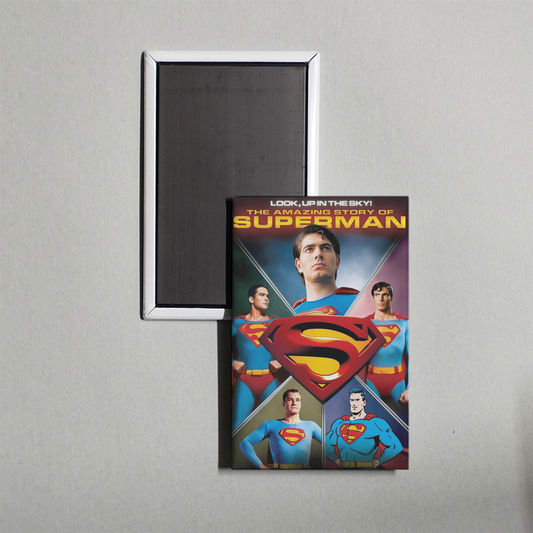 Look, Up in the Sky! The Amazing Story of Superman Mini Movie Fridge Magnet