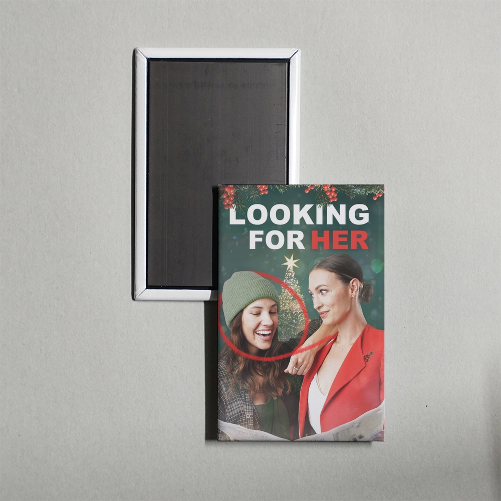 Looking for Her Mini Movie Fridge Magnet