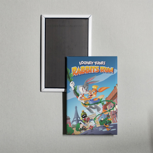 Looney Tunes Rabbits Run Mini Movie Fridge Magnet