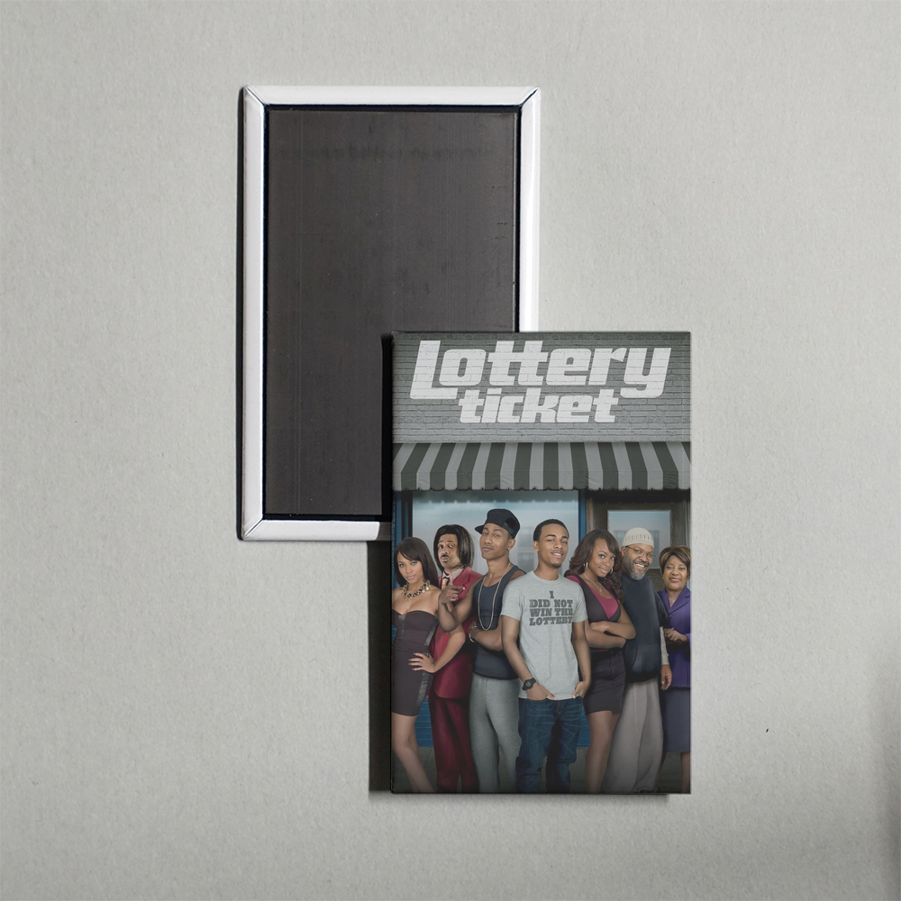 Lottery Ticket Mini Movie Fridge Magnet