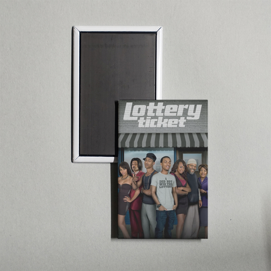 Lottery Ticket Mini Movie Fridge Magnet