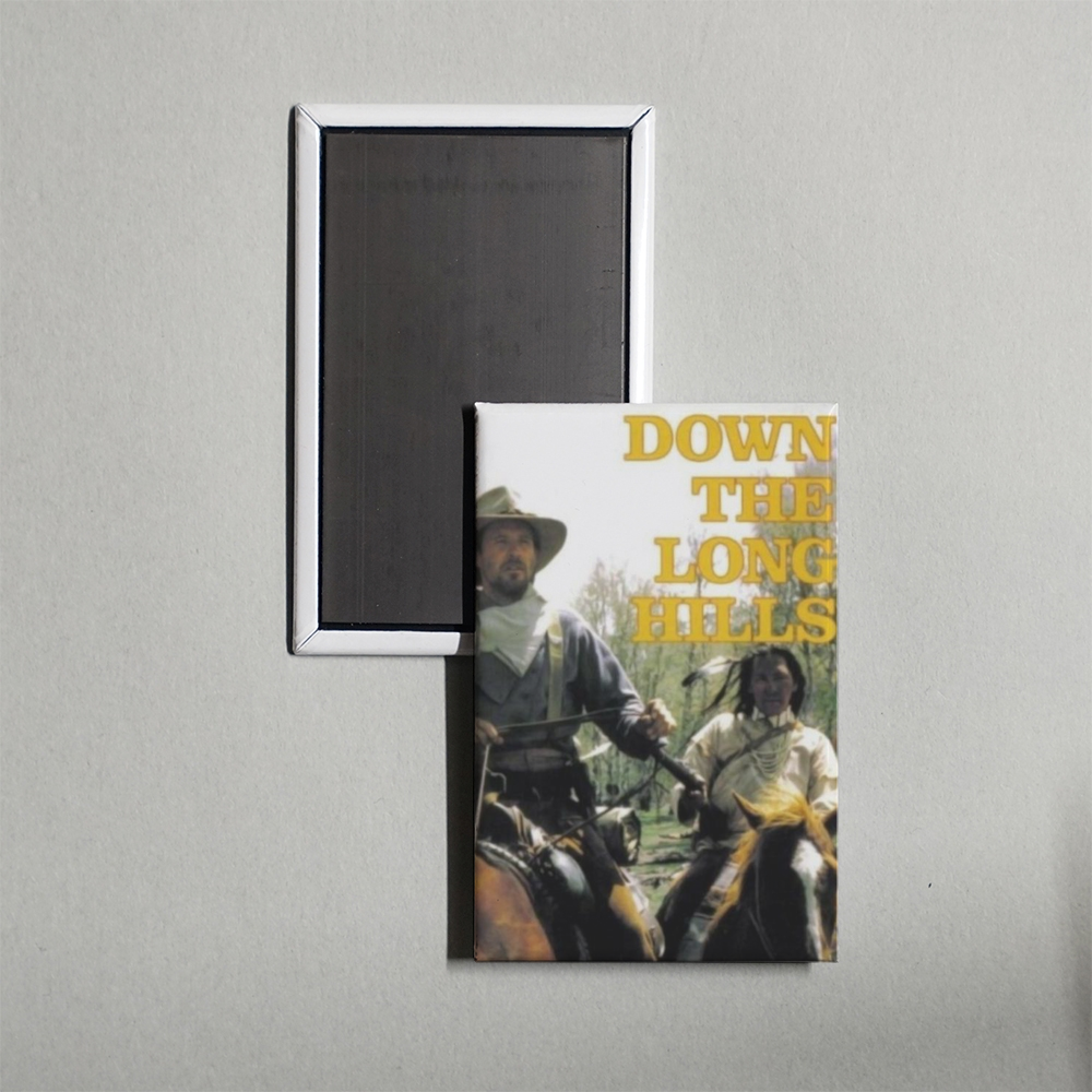 Louis L'Amour's Down the Long Hills Mini Movie Fridge Magnet