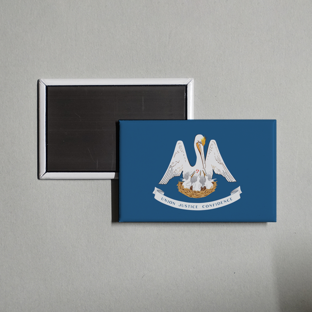 Louisiana State Flag Fridge Magnet Fridge Magnet