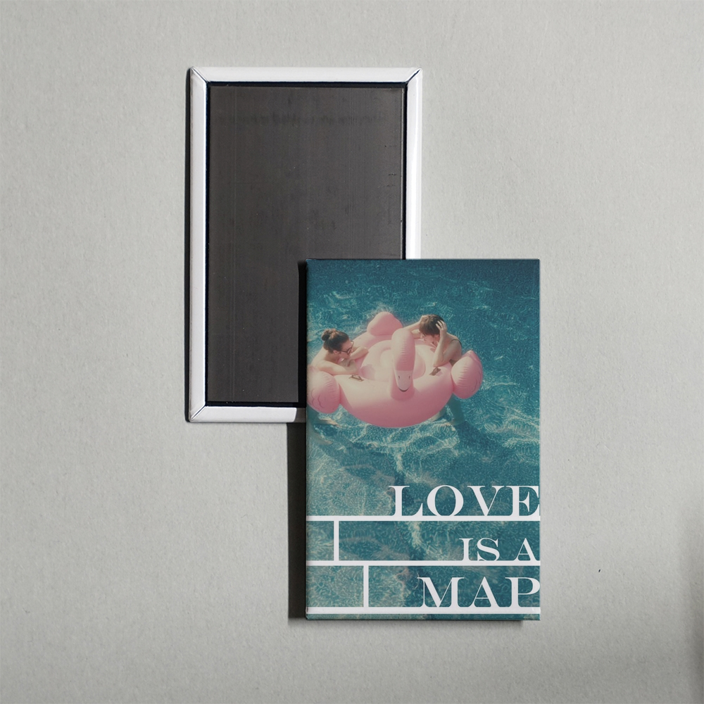 Love Is a Map Mini Movie Fridge Magnet