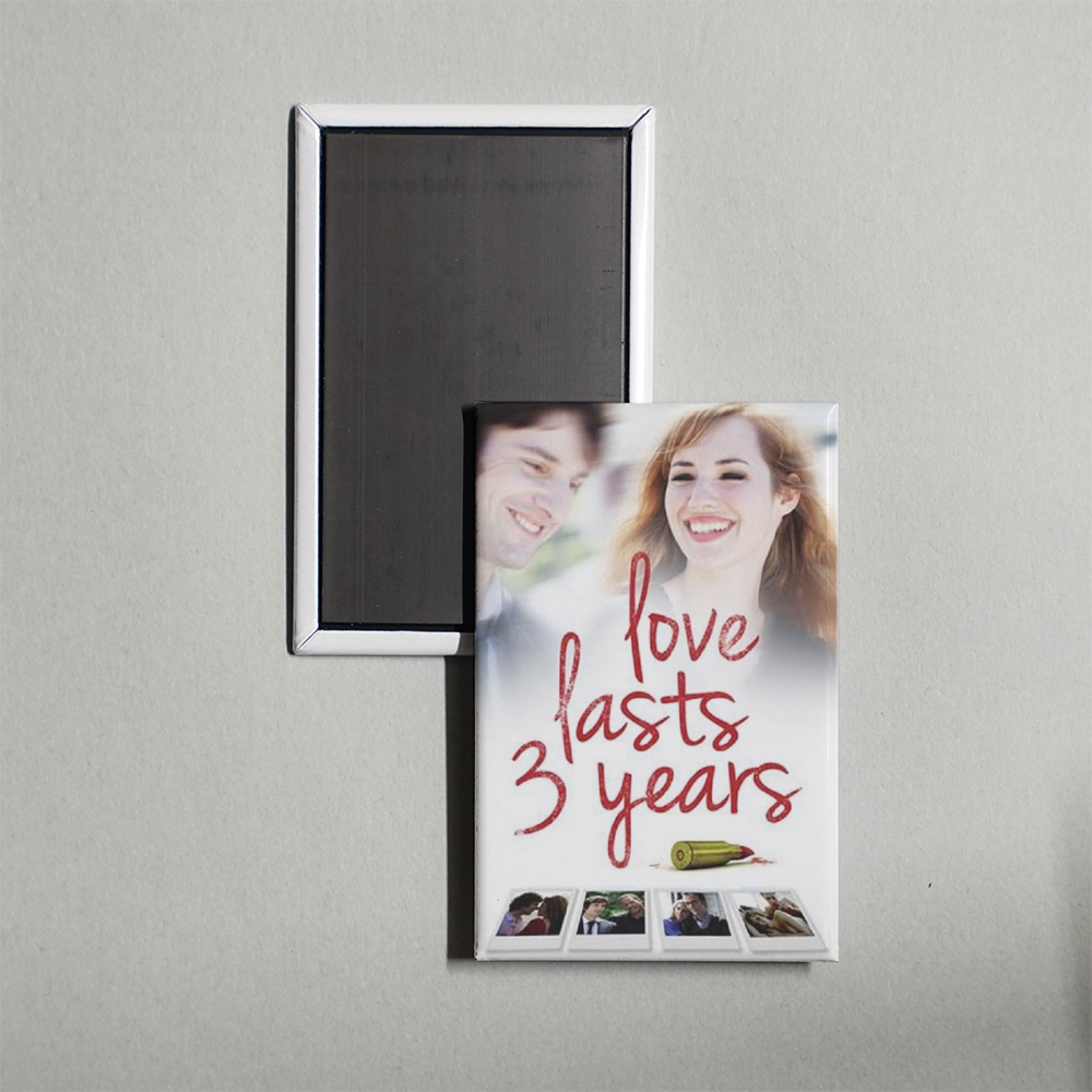 Love Lasts Three Years Mini Movie Fridge Magnet