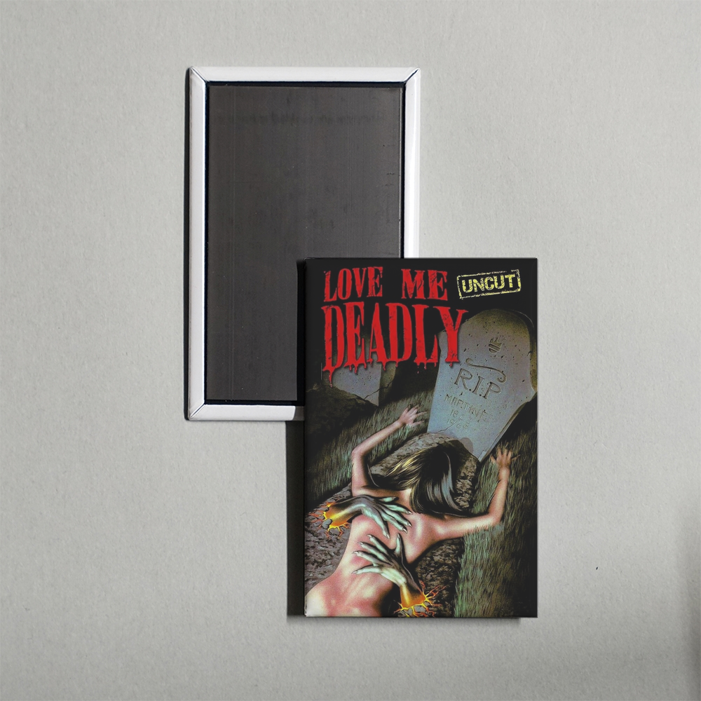 Love Me Deadly Mini Movie Fridge Magnet