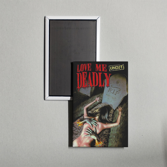 Love Me Deadly Mini Movie Fridge Magnet