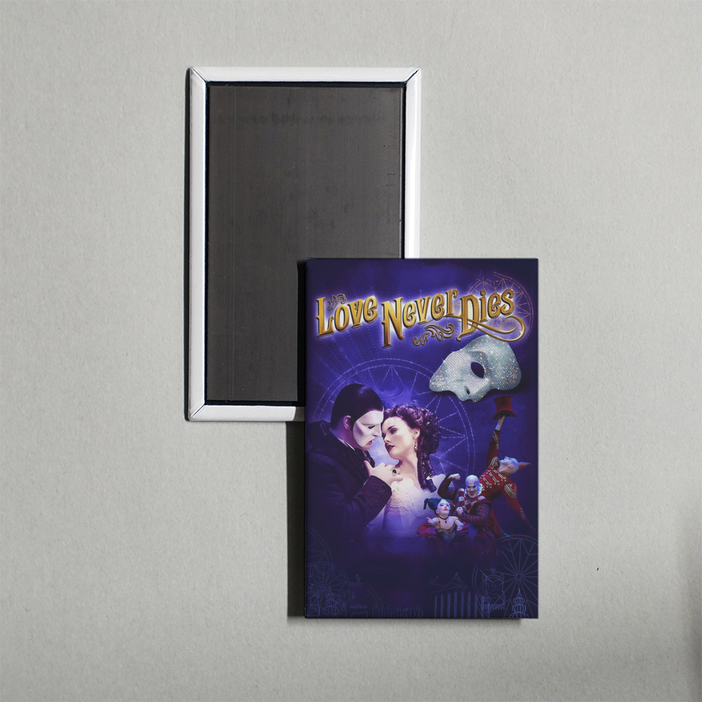 Love Never Dies Mini Movie Fridge Magnet