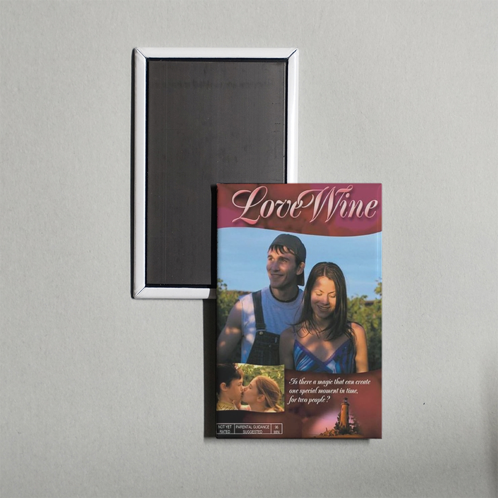 Love Wine Mini Movie Fridge Magnet