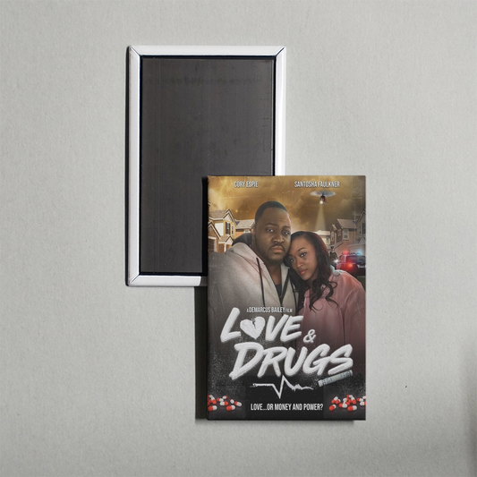 Love & Drugs Mini Movie Fridge Magnet