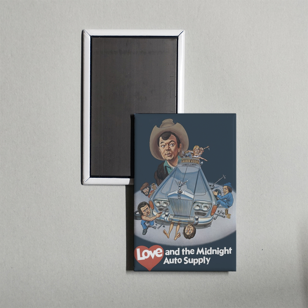 Love and the Midnight Auto Supply Mini Movie Fridge Magnet
