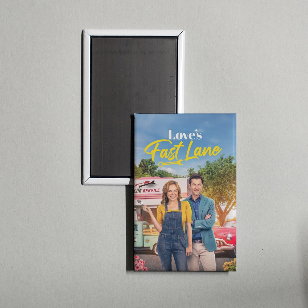 Love's Fast Lane Mini Movie Fridge Magnet