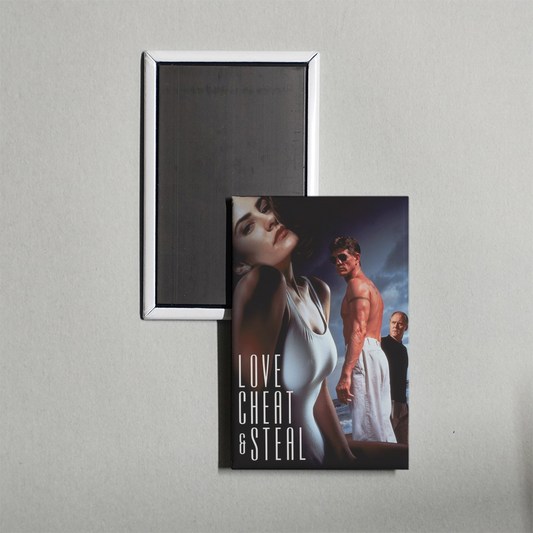 Love, Cheat & Steal Mini Movie Fridge Magnet