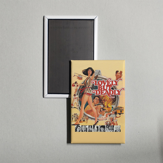 Lovely But Deadly Mini Movie Fridge Magnet