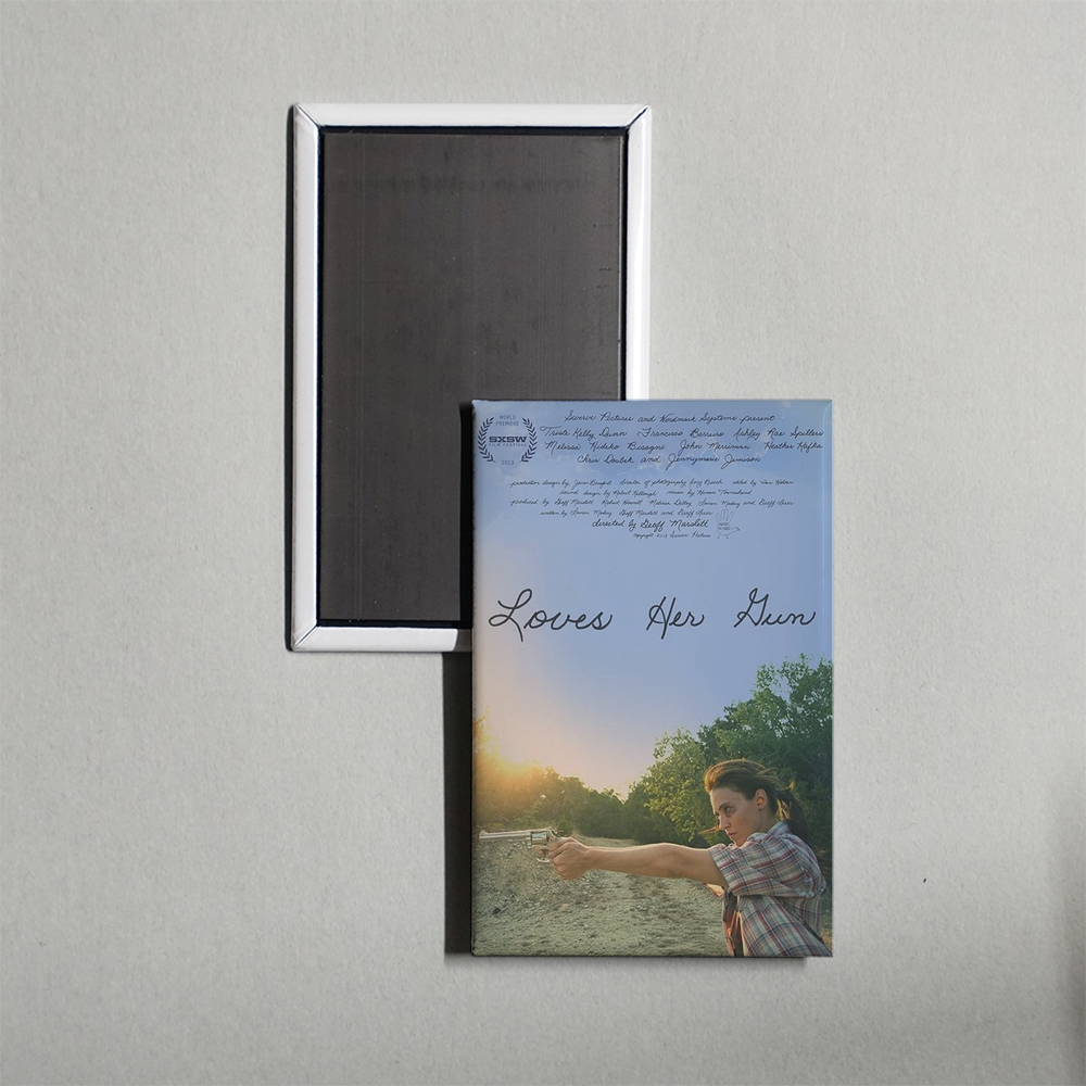 Loves Her Gun Mini Movie Fridge Magnet