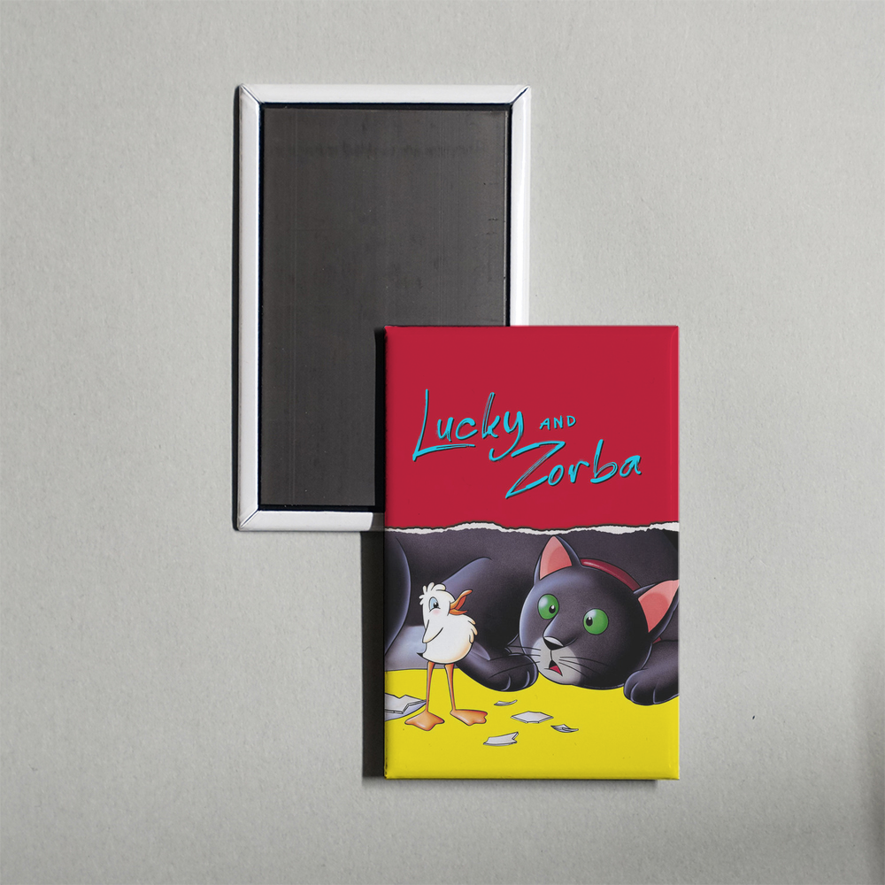 Lucky and Zorba Mini Movie Fridge Magnet