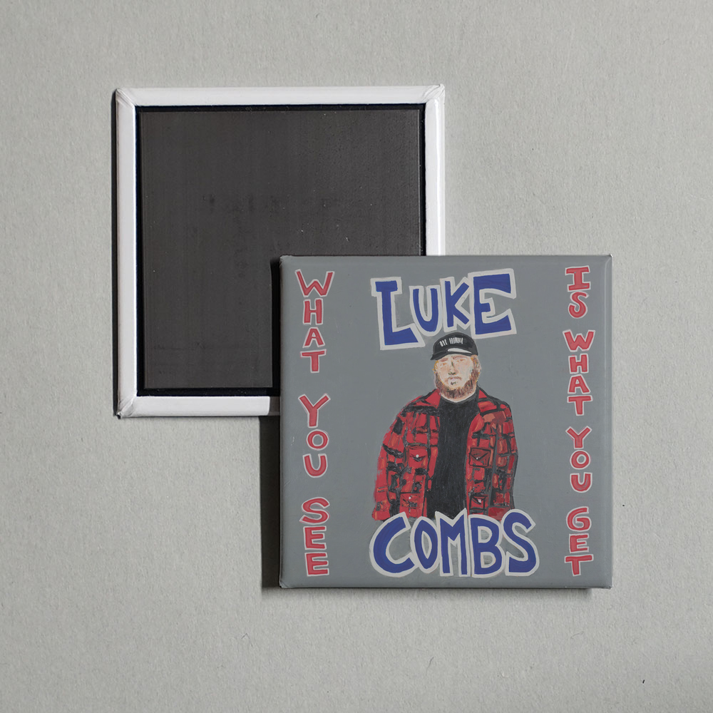 Luke Combs - What You See Is What You Get Album Cover Fridge Magnet