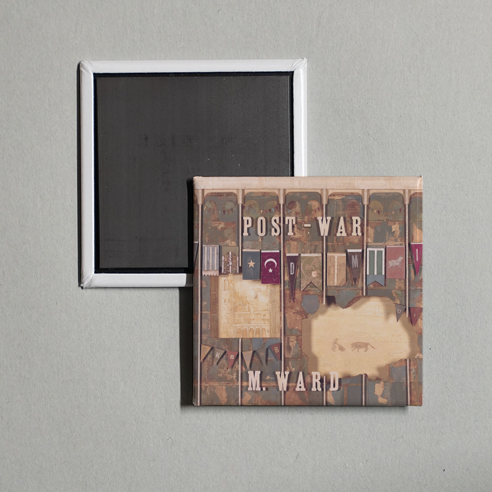 M. Ward - Post-War Album Cover Fridge Magnet