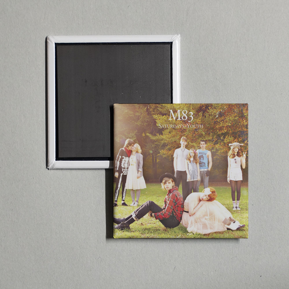 M83 - Saturdays = Youth Album Cover Fridge Magnet
