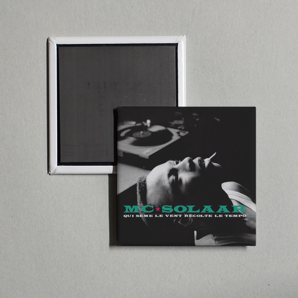 MC Solaar - Qui sème le vent récolte le tempo Album Cover Fridge Magnet