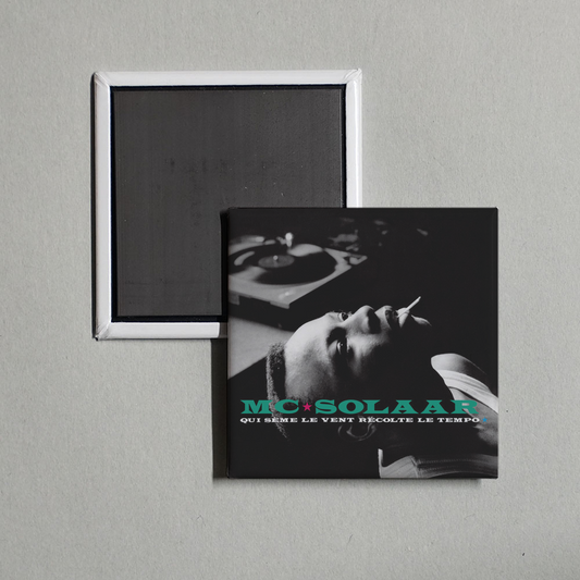 MC Solaar - Qui sème le vent récolte le tempo Album Cover Fridge Magnet