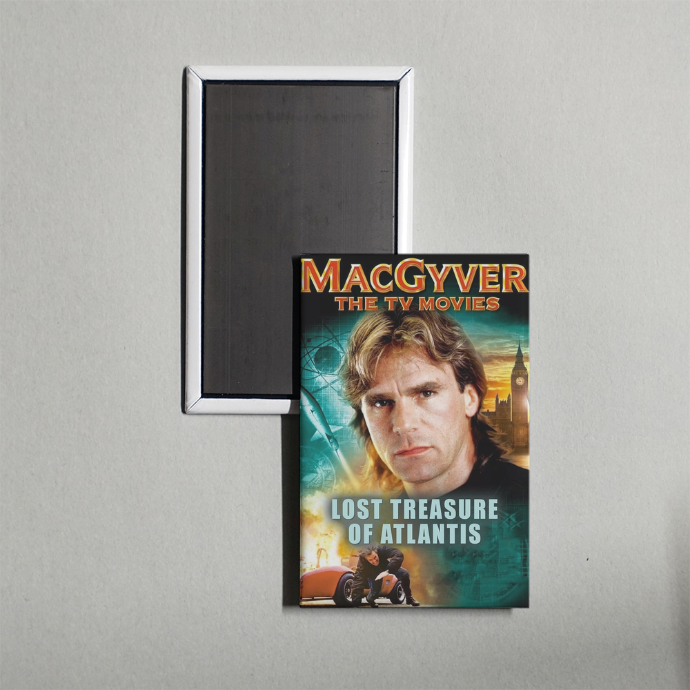 MacGyver Lost Treasure of Atlantis Mini Movie Fridge Magnet