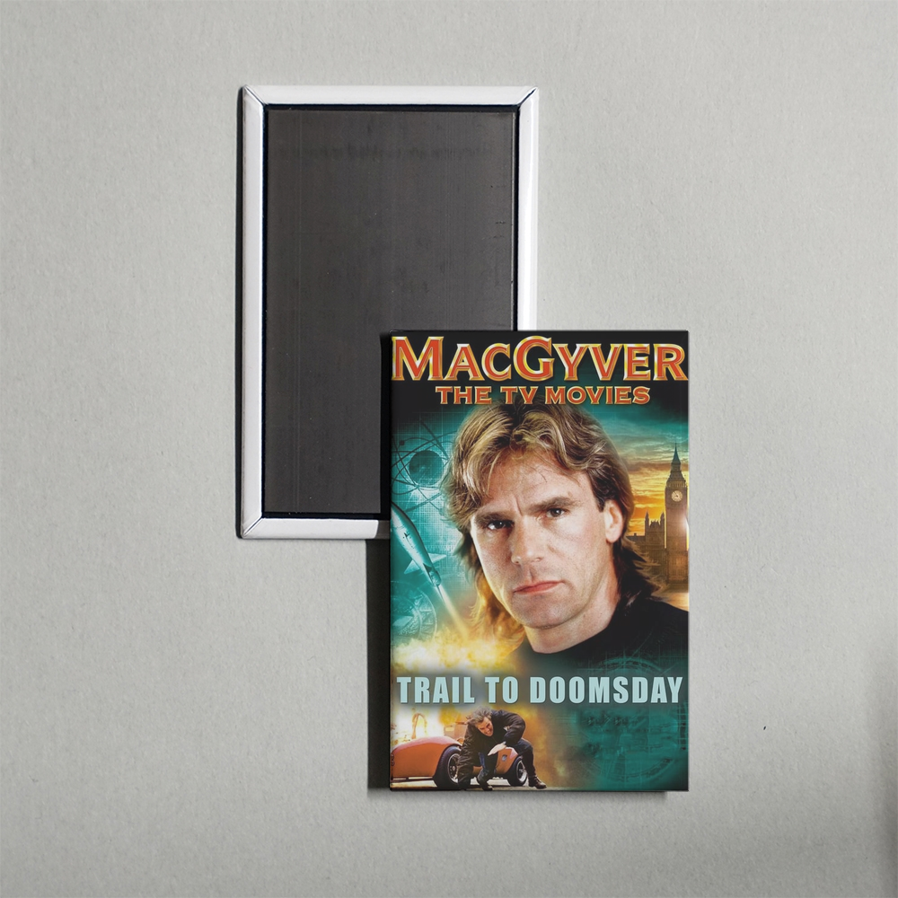 MacGyver Trail to Doomsday Mini Movie Fridge Magnet