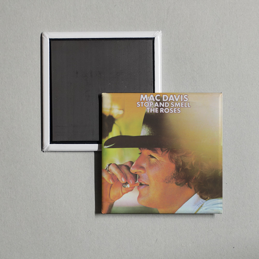 Mac Davis - Stop And Smell The Roses Album Cover Fridge Magnet