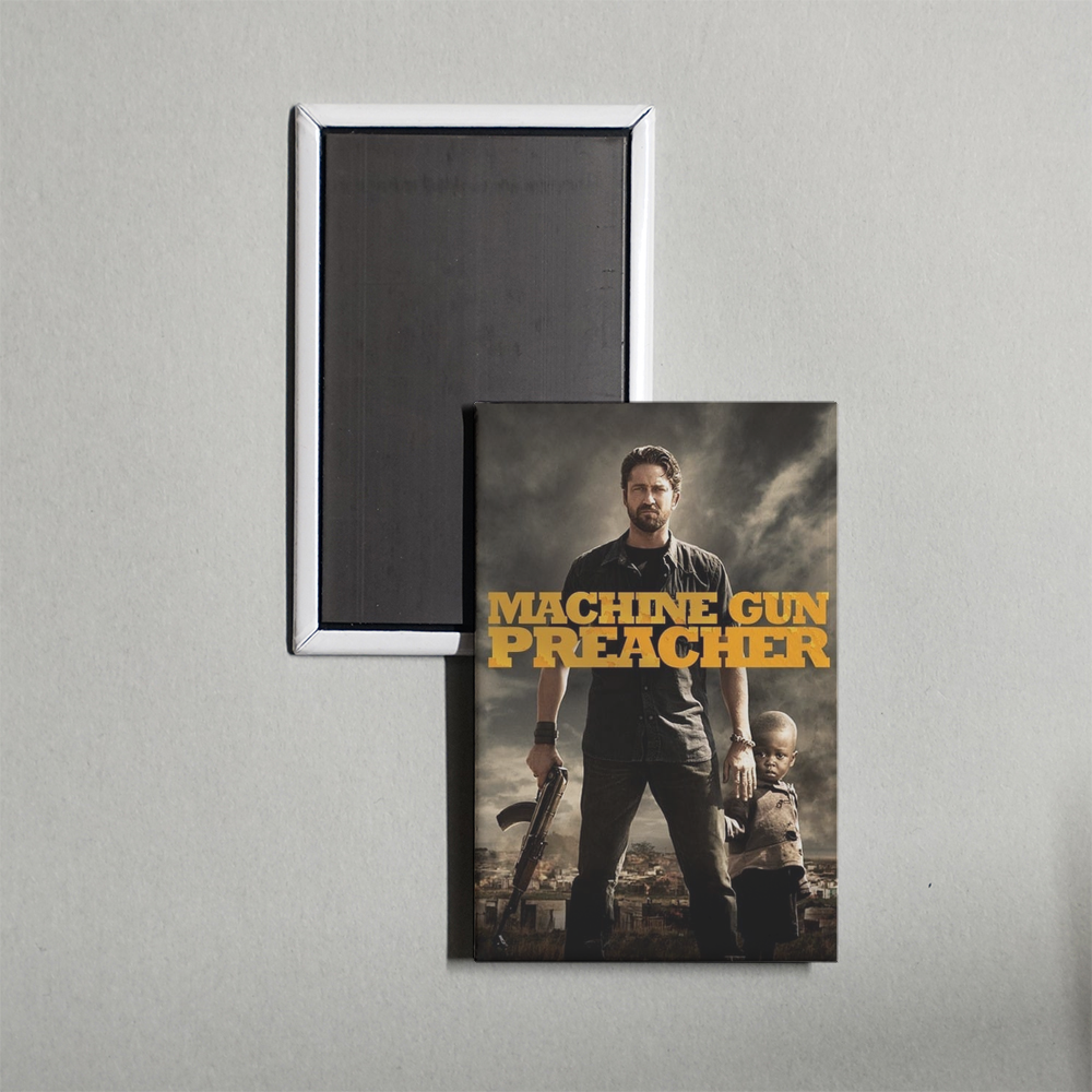 Machine Gun Preacher Mini Movie Fridge Magnet