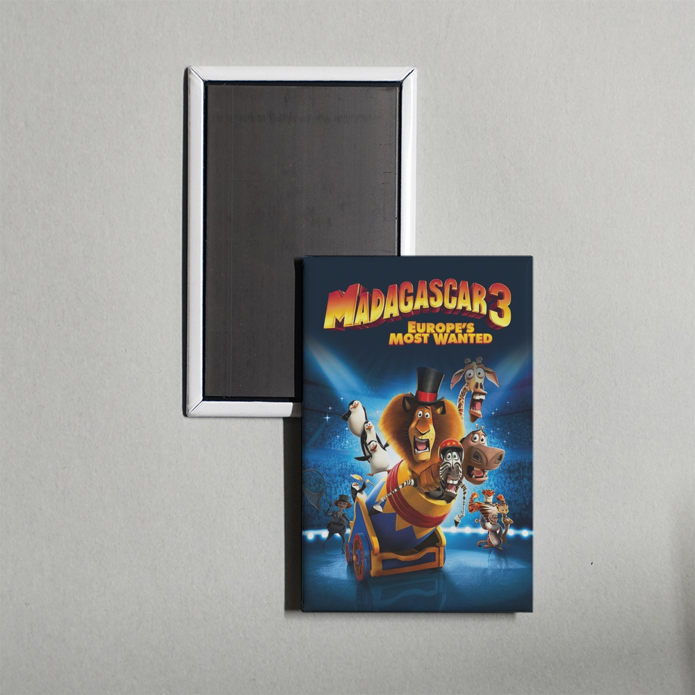 Madagascar 3 Europe's Most Wanted Mini Movie Fridge Magnet