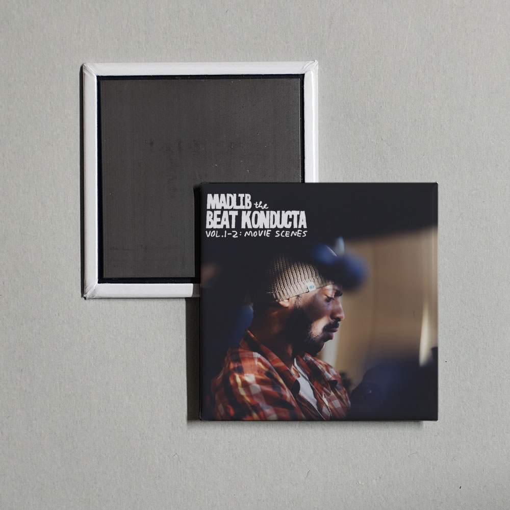 Madlib - Beat Konducta Vol. 1-2 Movie Scenes Album Cover Fridge Magnet