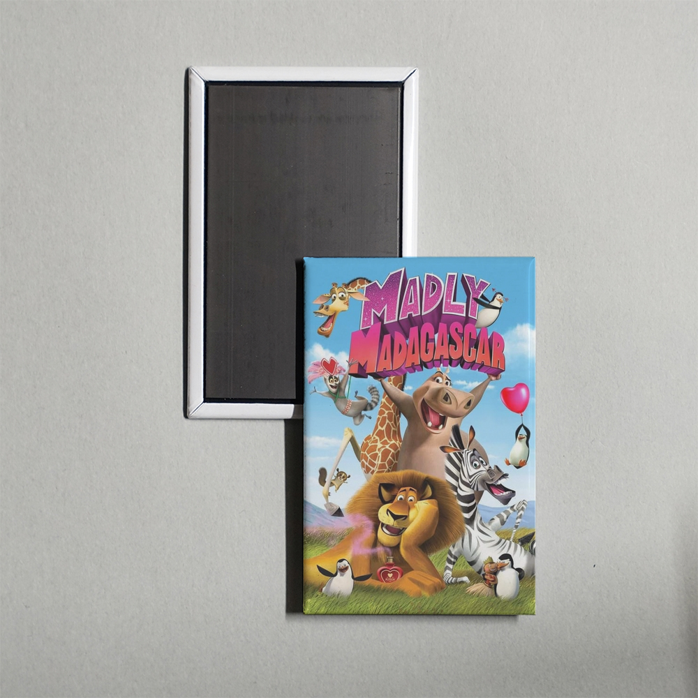 Madly Madagascar Mini Movie Fridge Magnet