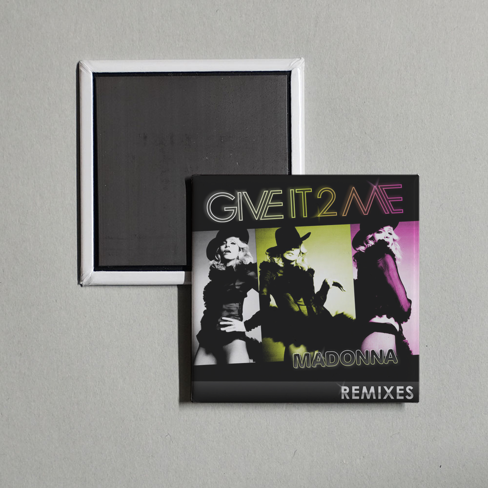 Madonna - Give It 2 Me - The Remixes Album Cover Fridge Magnet
